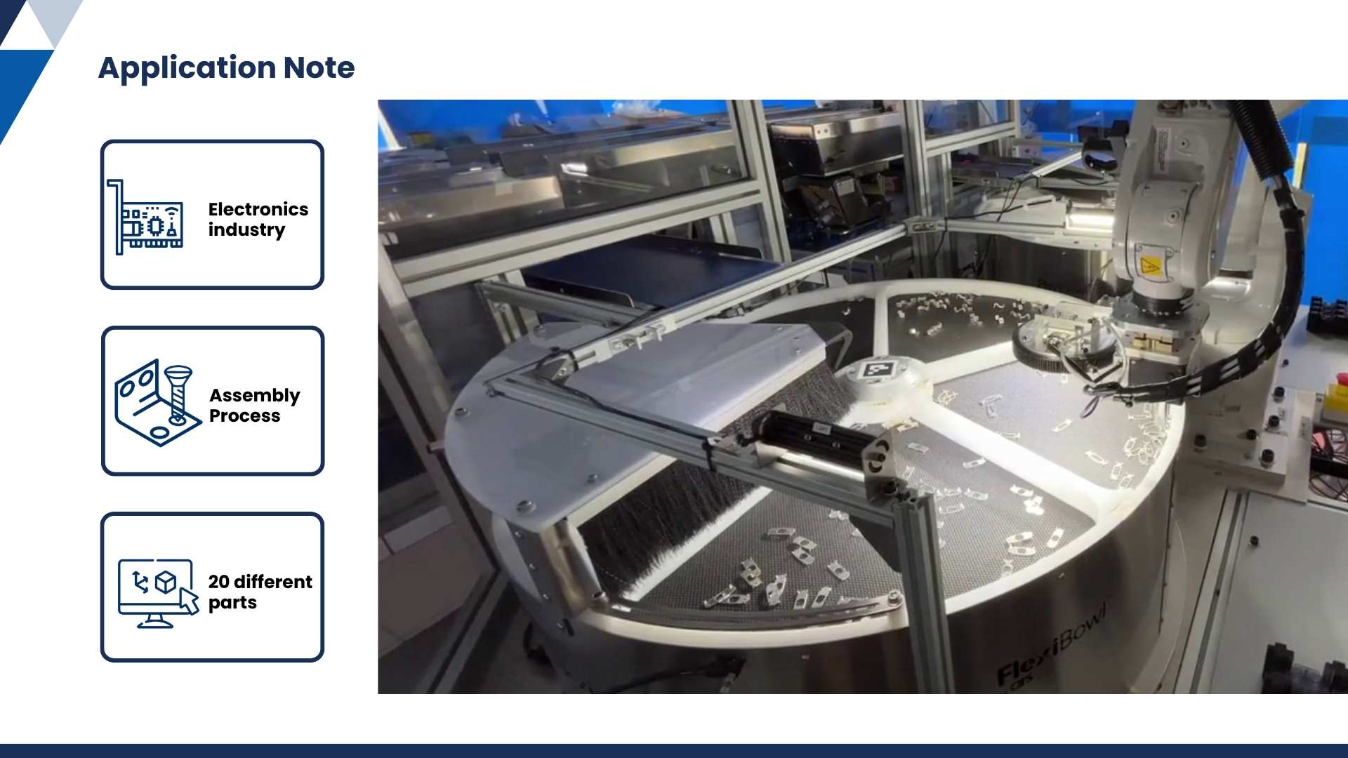 Solution for feeding 10 types of metal parts Solution for feeding 10 types of metal parts