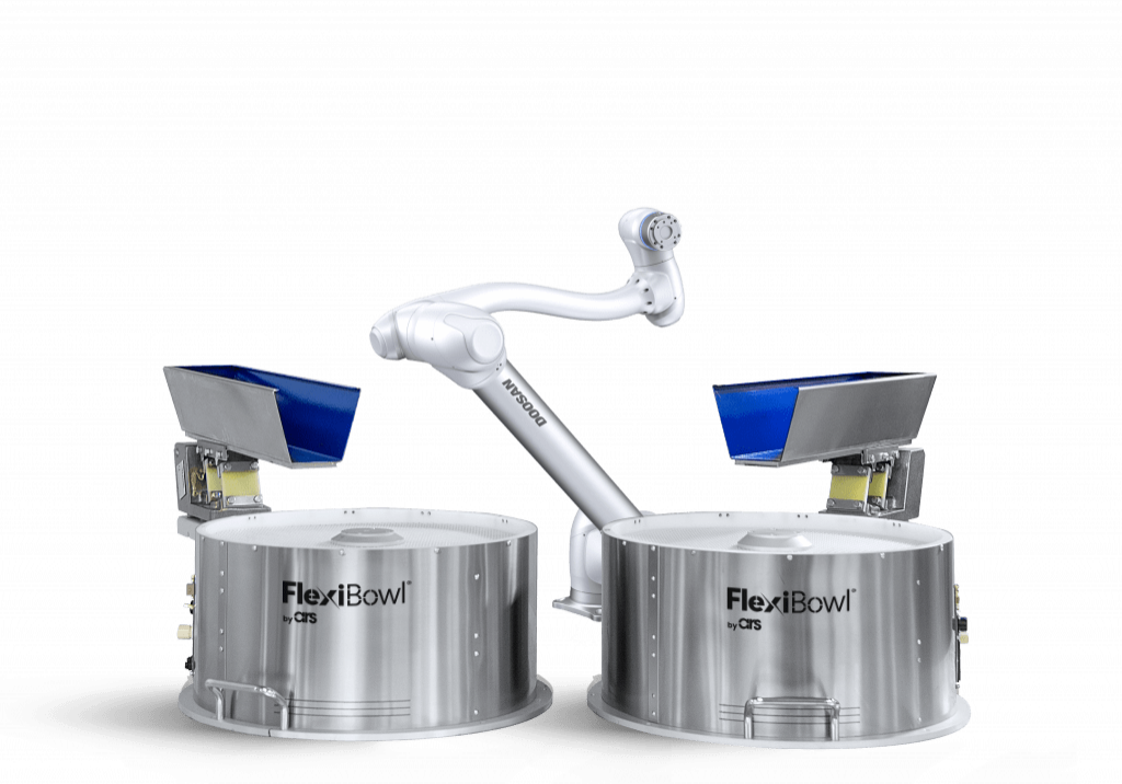 Doosan Robots-Compatible Parts Feeding System-1024x842 Fleixbowl is Flexibowl is a fully Doosam Robots-Compatible Parts Feeding System.